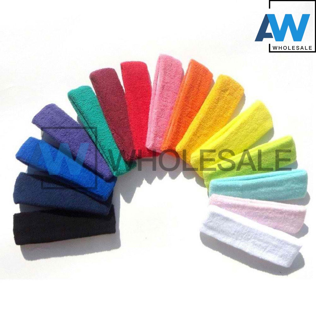 TB-15A (12 pcs) Athletic Sweatbands Sport Bands