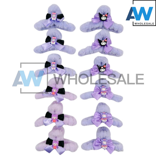 AB-1037 (12 pcs) Character 11 cm Hair Clamps