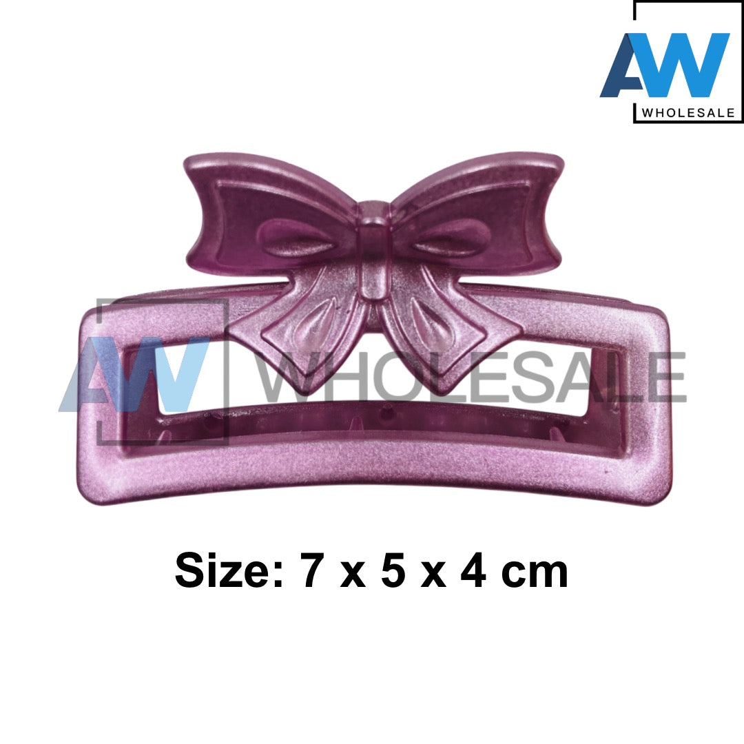 AB-1083 (12 pcs) Matte/Metallic 7 cm Hair Clamps