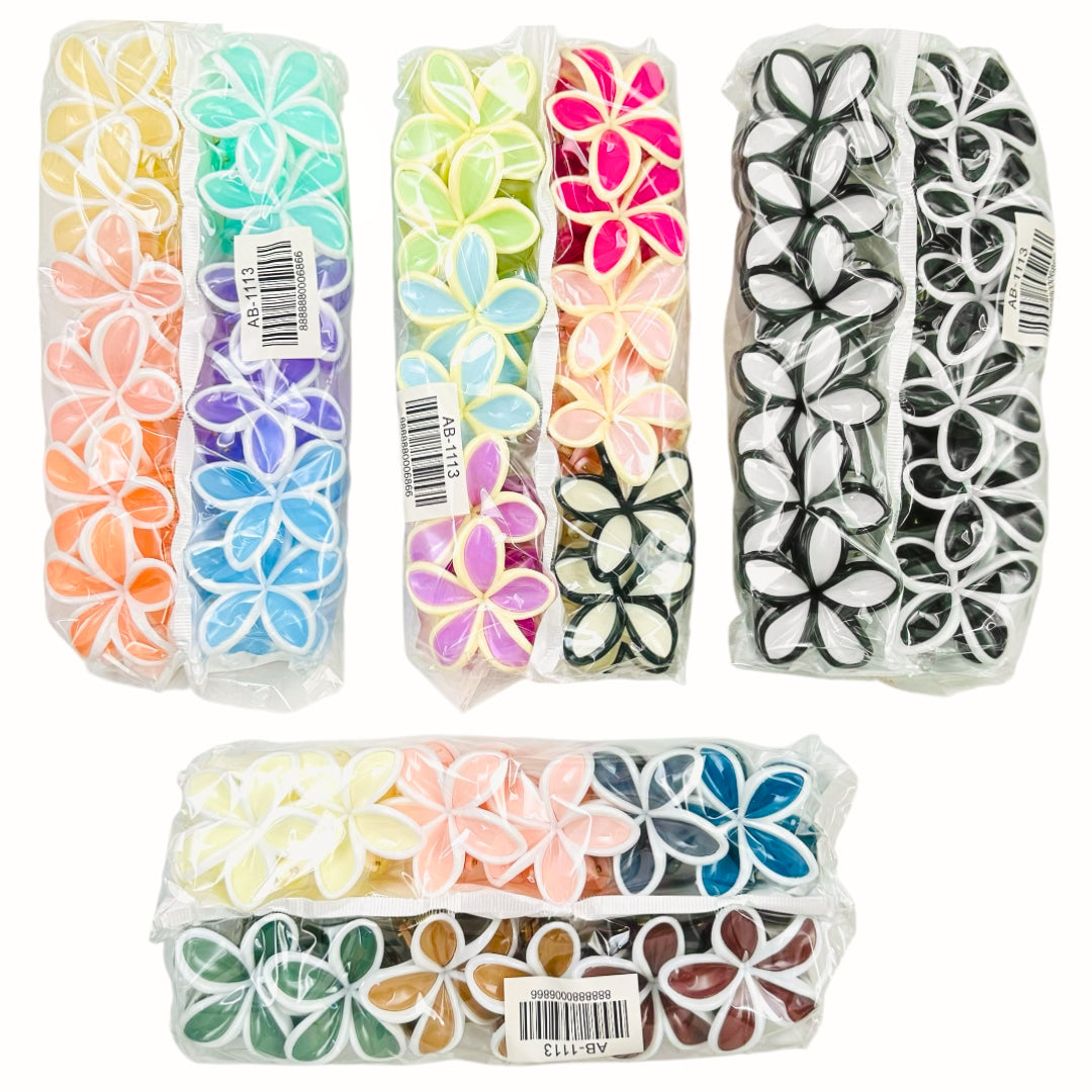 AB-1113 (12 pcs) Glossy 6.5 cm Hair Clamps
