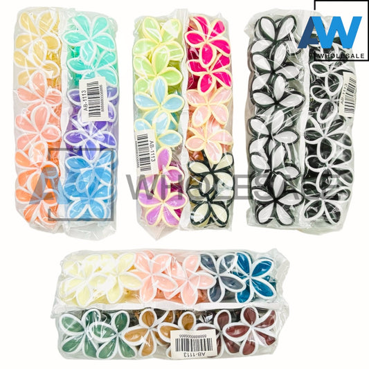 AB-1113 (12 pcs) Glossy 6.5 cm Hair Clamps