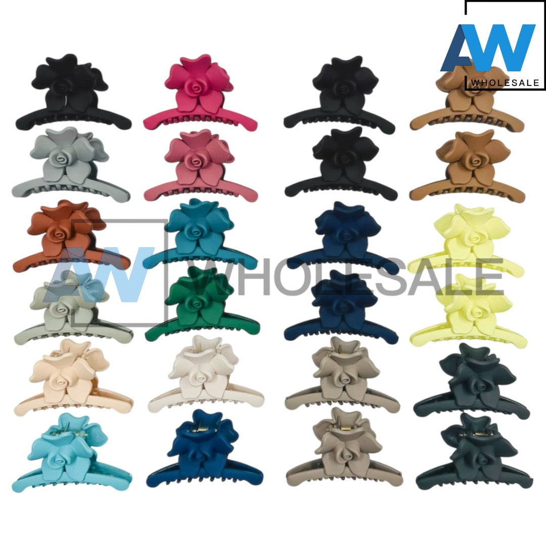 AB-1127 (12 pcs) Matte 7 cm Hair Clamps