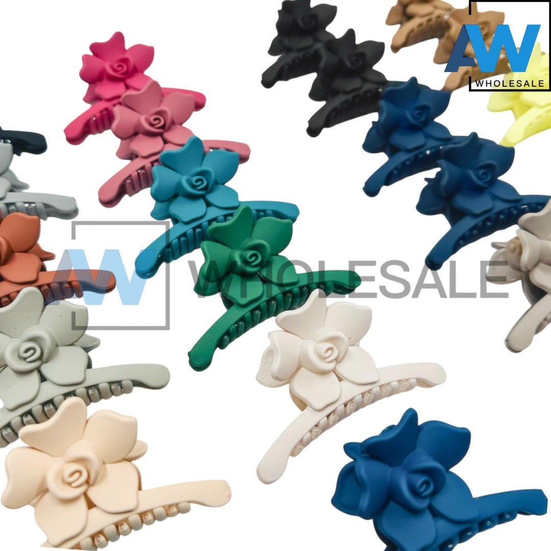 AB-1127 (12 pcs) Matte 7 cm Hair Clamps