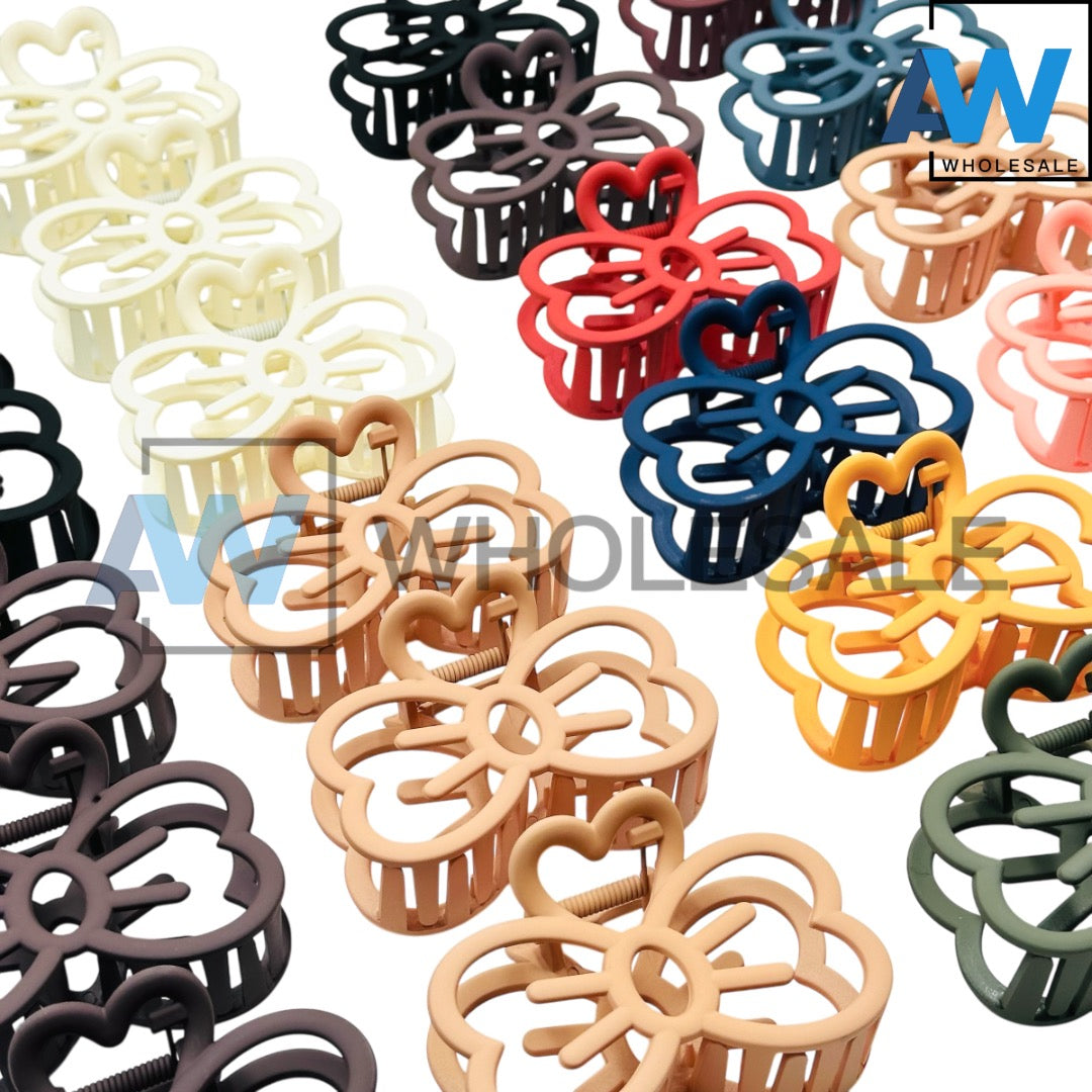 AB-1131 (12 pcs) Matte 8 cm Hair Clamps