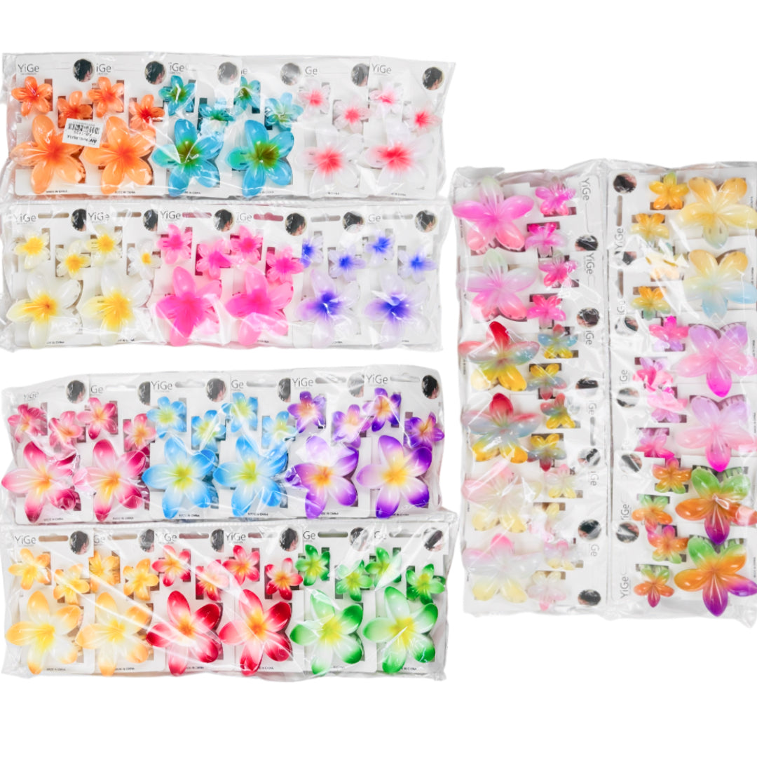 AB-1139 (12 pcs) 3 in 1  Glossy 8 cm Hair Clamps