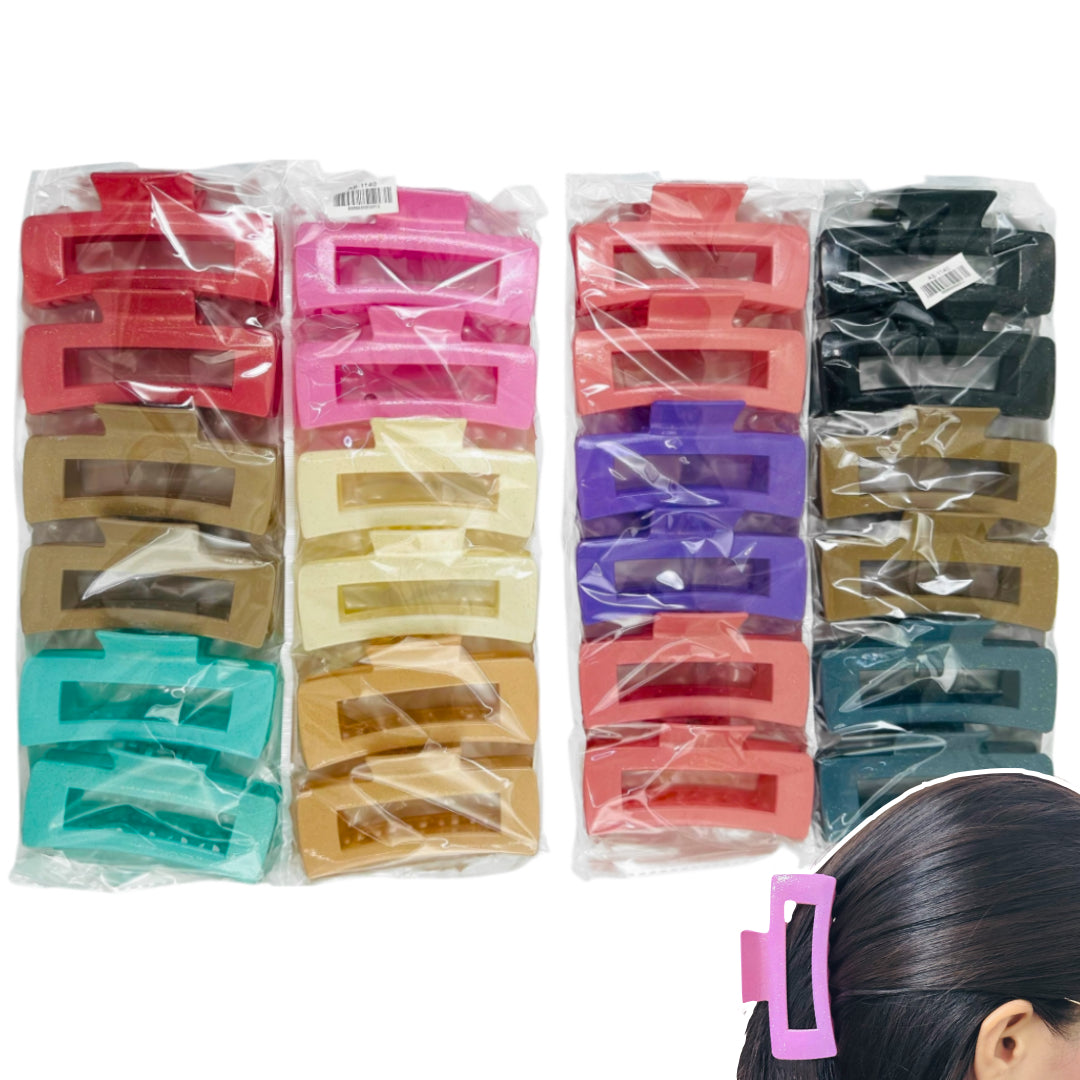 AB-1140 (12 pcs) Glossy 11 cm Hair Clamps