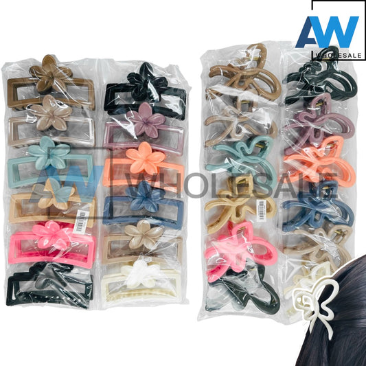 AB-1143 (12 pcs) Glossy 11 cm Hair Clamps