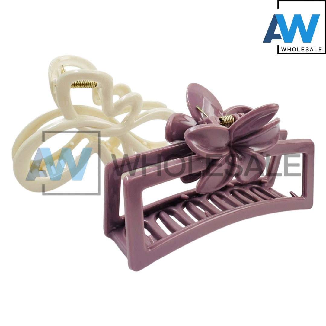 AB-1143 (12 pcs) Glossy 11 cm Hair Clamps