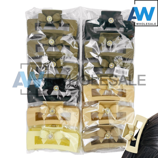 AB-1145 (12 pcs) Matte 11 cm Hair Clamps