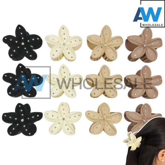 AB-1150 (12 pcs) Matte 8 cm Hair Clamps