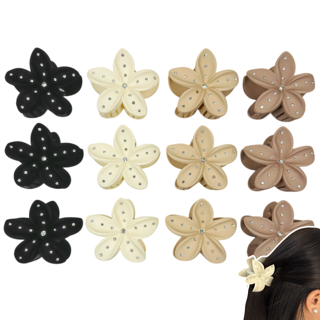 AB-1150 (12 pcs) Matte 8 cm Hair Clamps