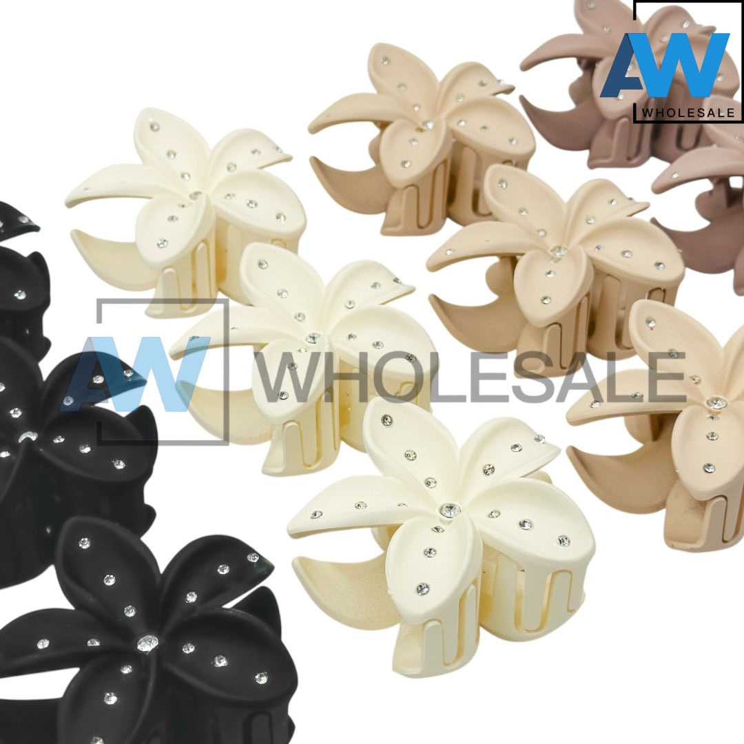 AB-1150 (12 pcs) Matte 8 cm Hair Clamps