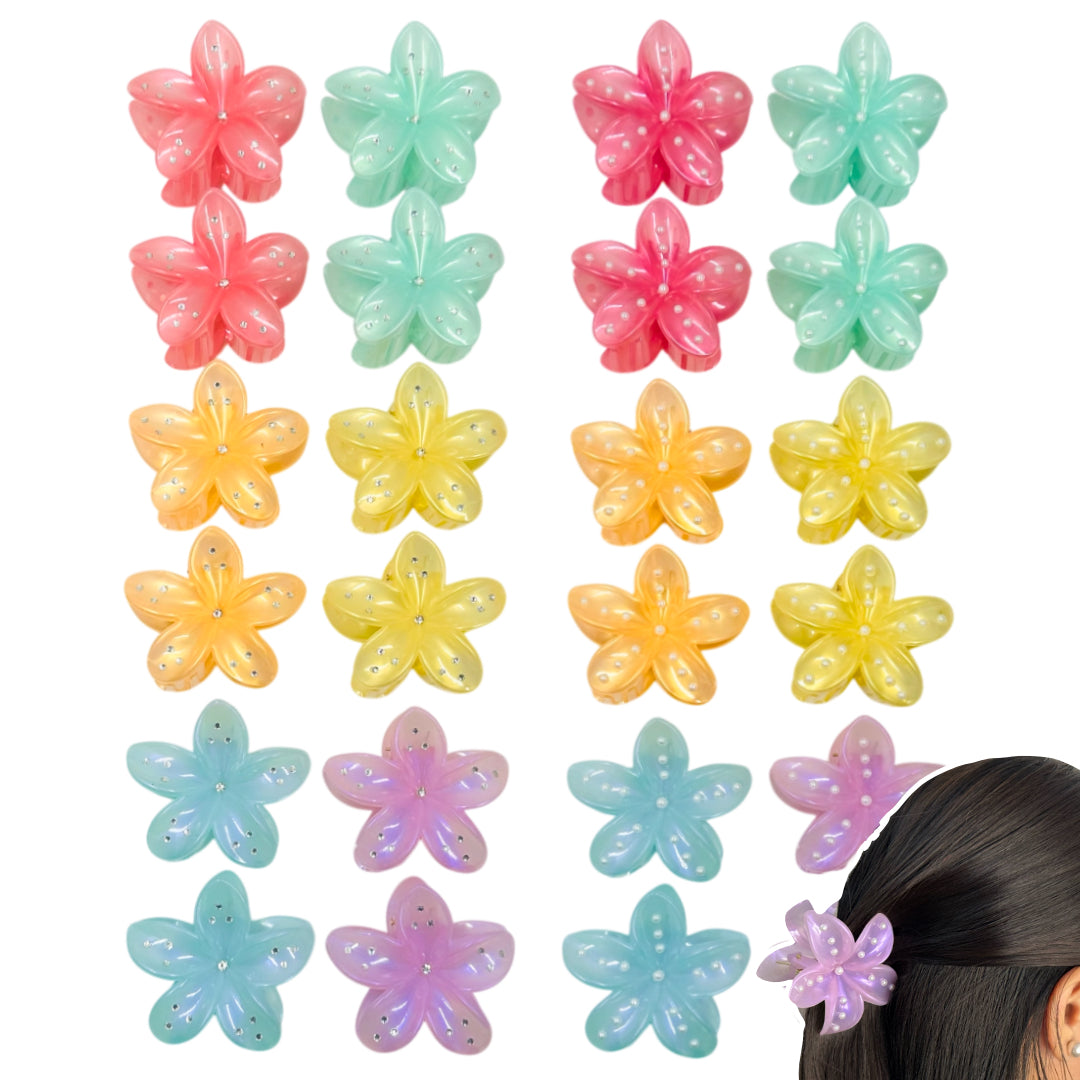 AB-1151 (12 pcs) Jelly 8 cm Hair Clamps