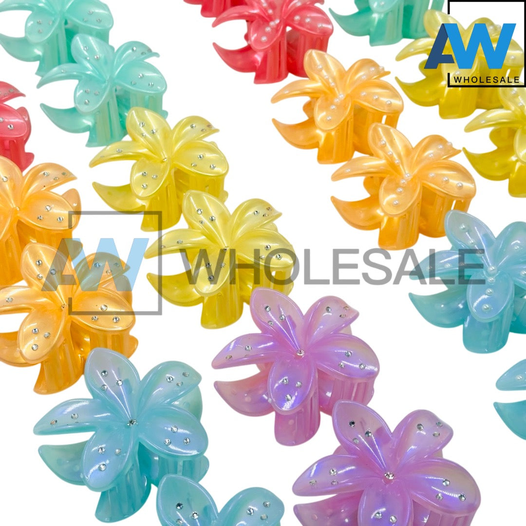 AB-1151 (12 pcs) Jelly 8 cm Hair Clamps