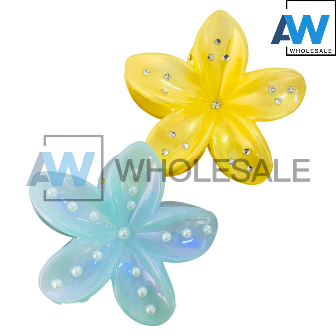 AB-1151 (12 pcs) Jelly 8 cm Hair Clamps