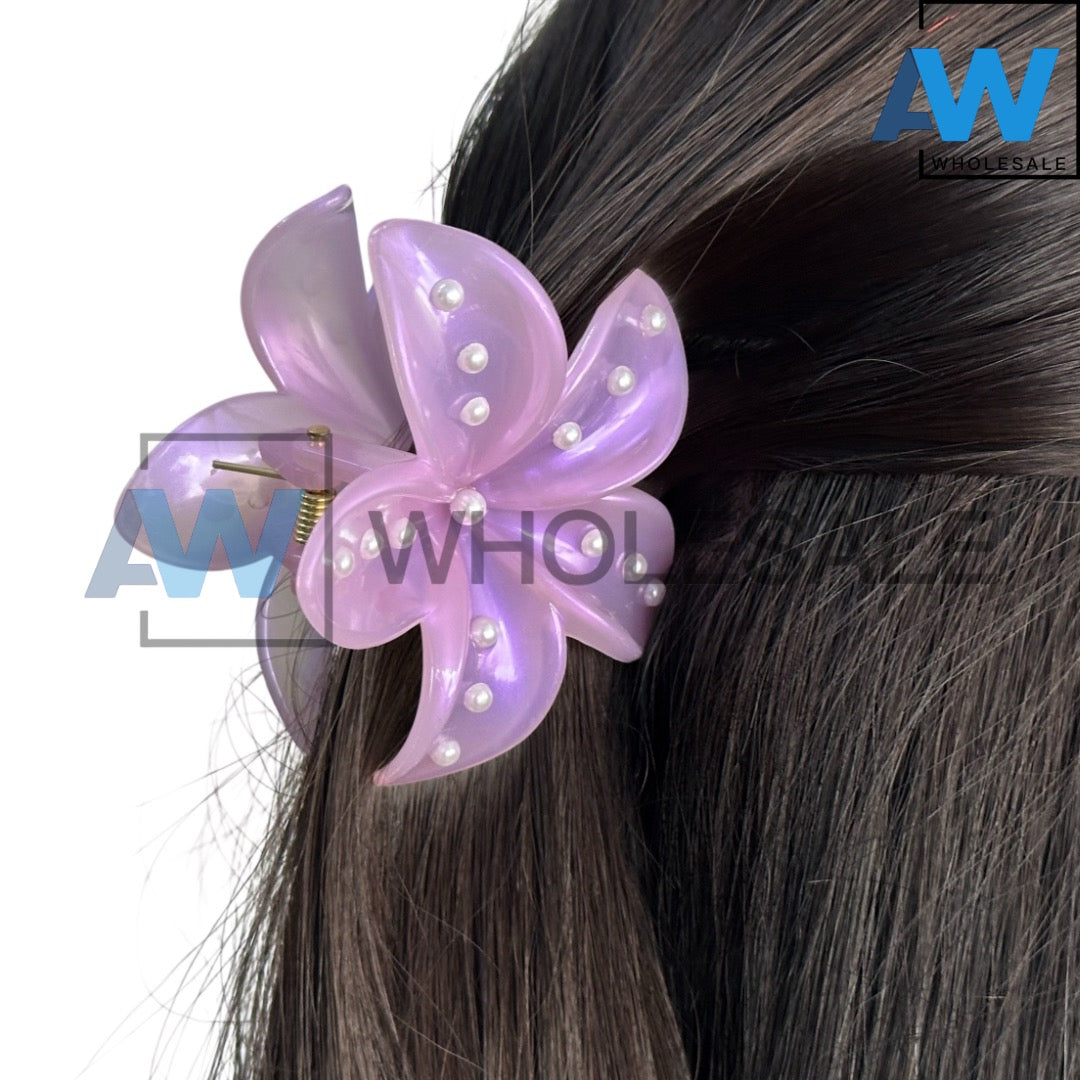 AB-1151 (12 pcs) Jelly 8 cm Hair Clamps