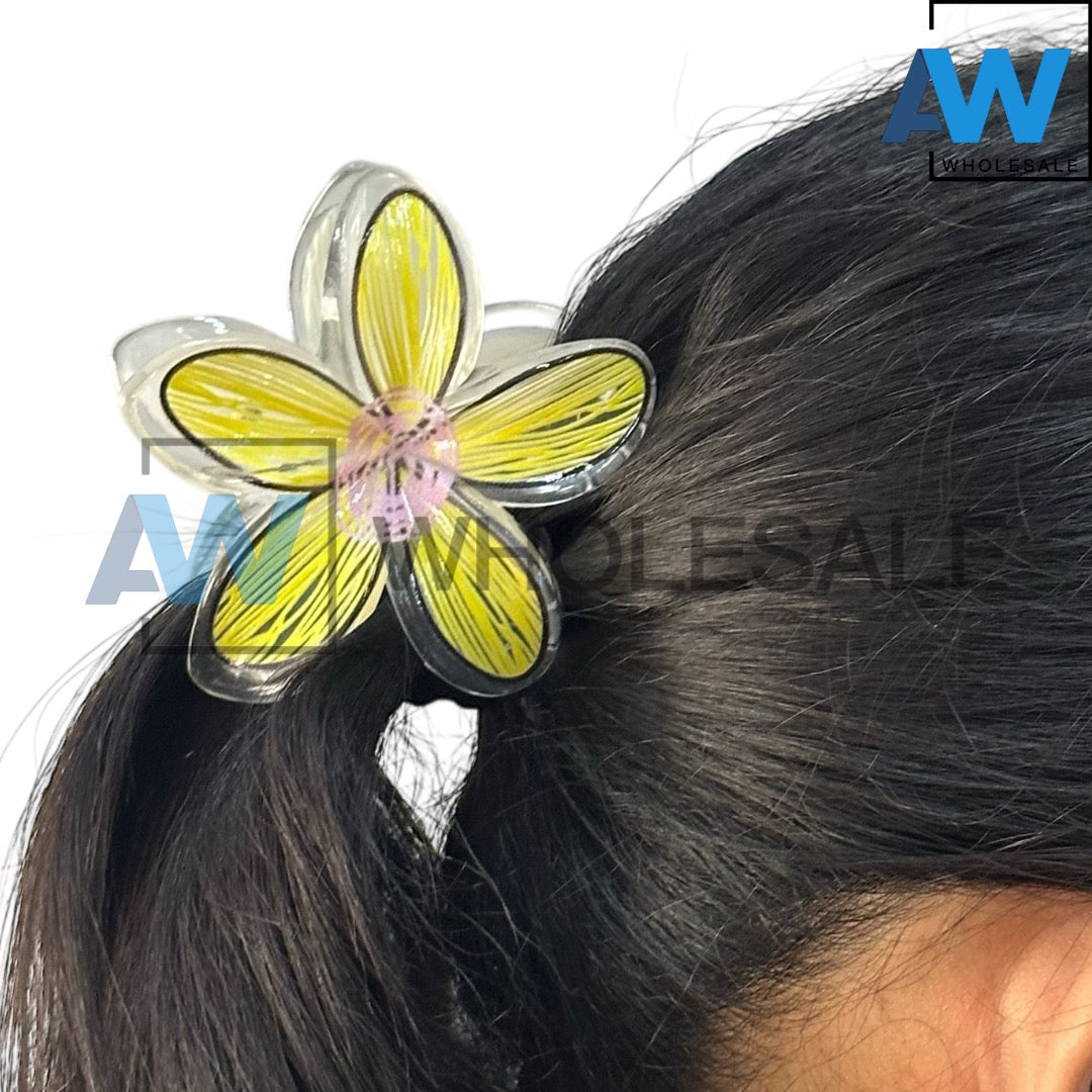 AB-1152 (12 pcs) Transparent 8 cm Hair Clamps