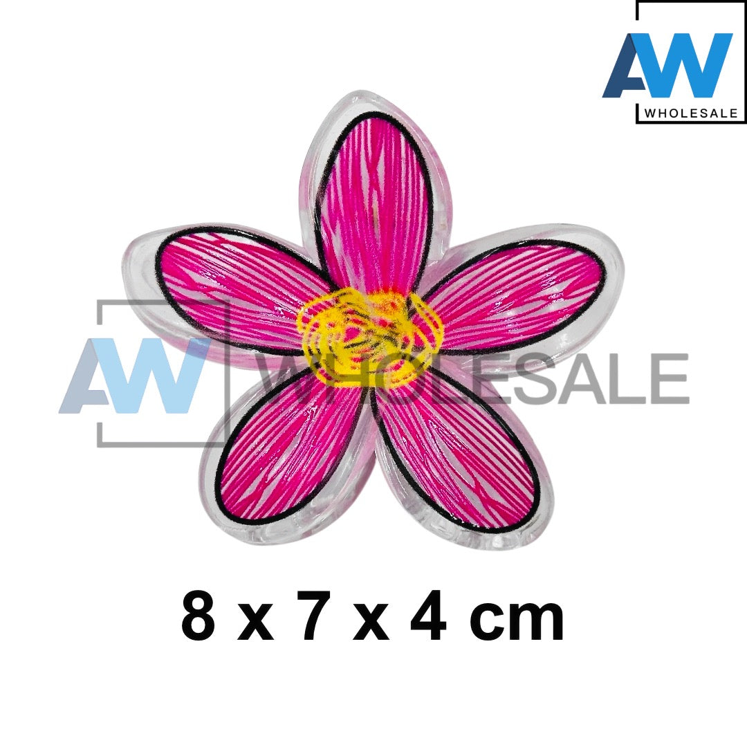 AB-1152 (12 pcs) Transparent 8 cm Hair Clamps