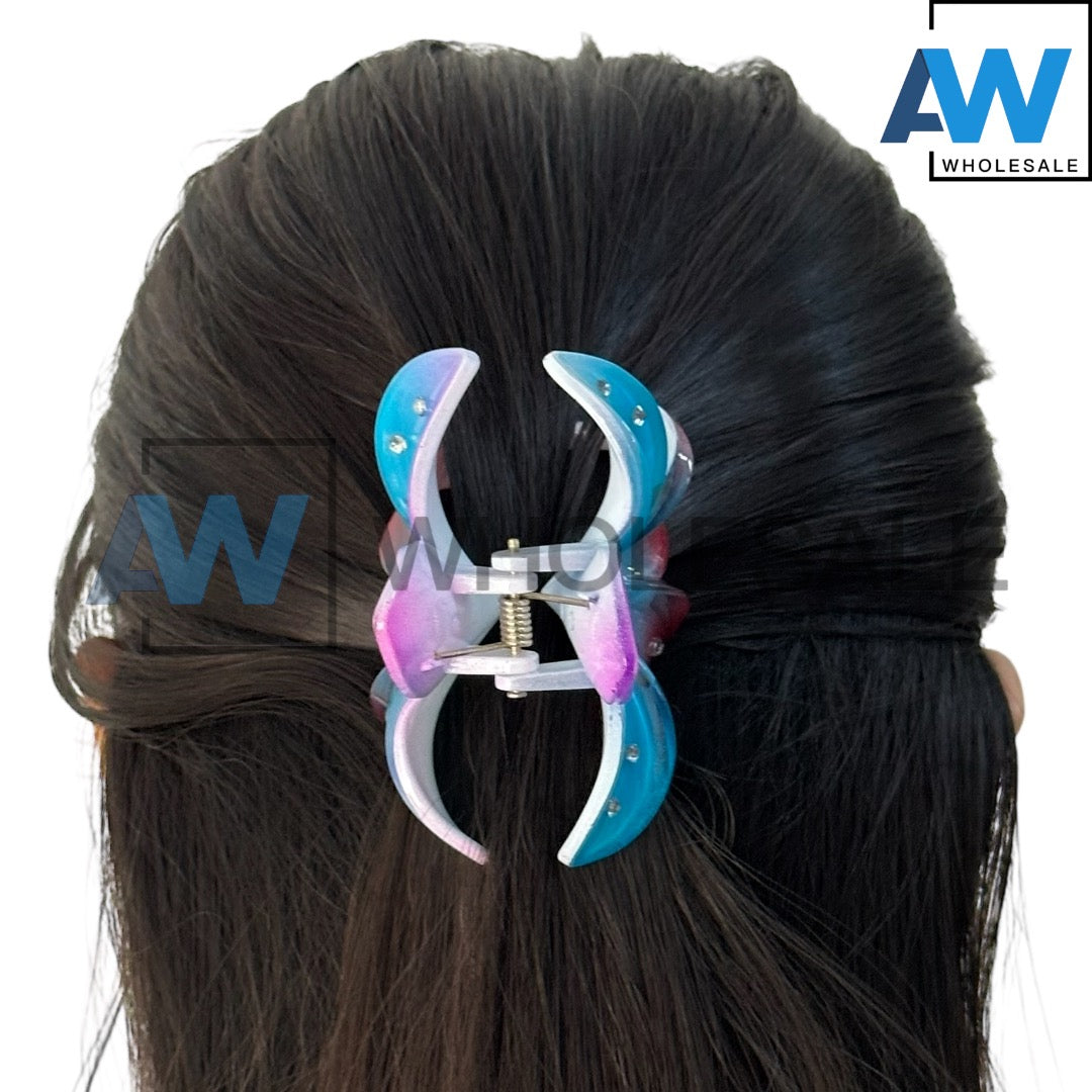 AB-1157 (12 pcs) Glossy 8 cm Hair Clamps