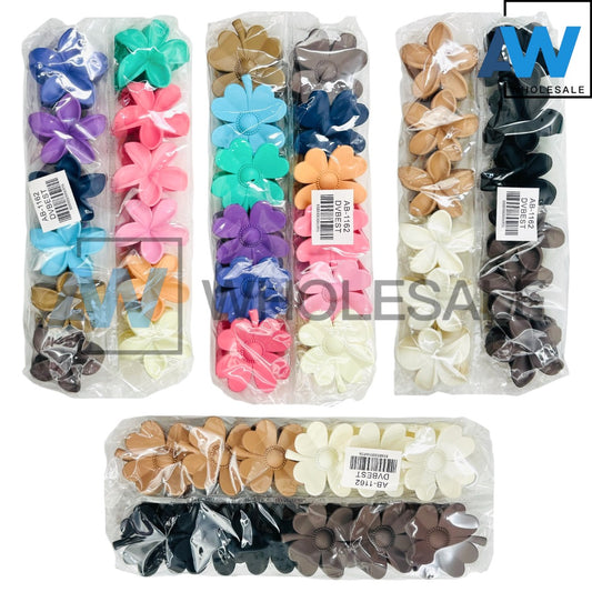 AB-1162 (12 pcs) Matte 6 cm Hair Clamps