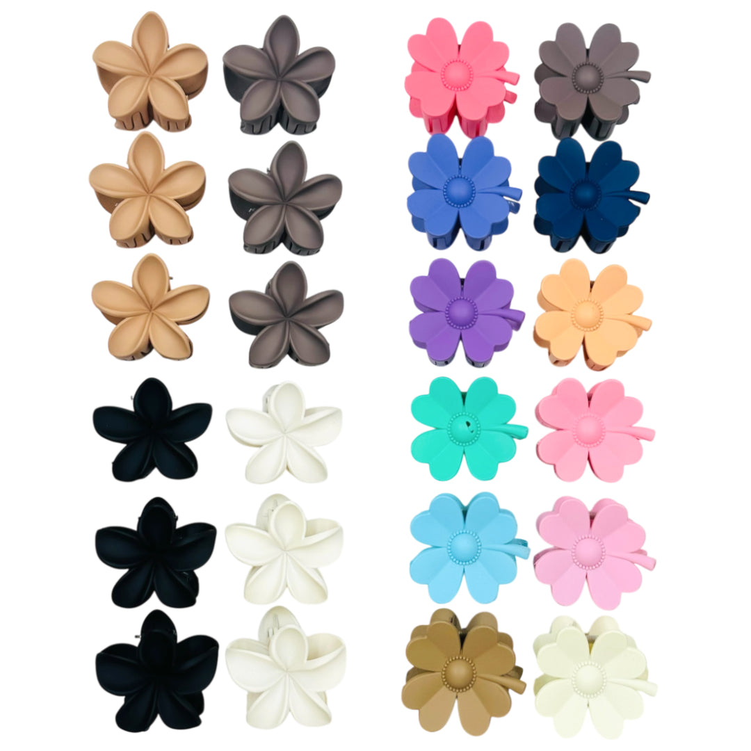 AB-1162 (12 pcs) Matte 6 cm Hair Clamps