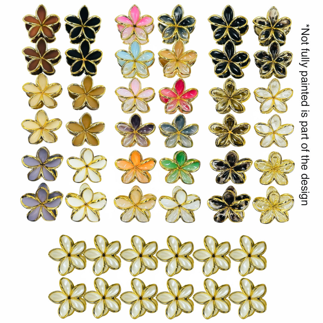 AB-1179 (12 pcs) Glossy/Matte 8 cm Hair Clamps