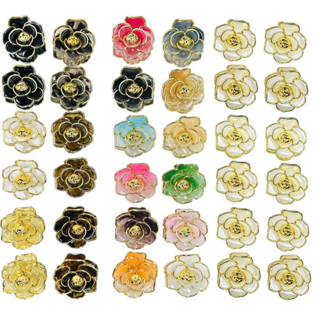 AB-1180 (12 pcs) Glossy 8 cm Hair Clamps