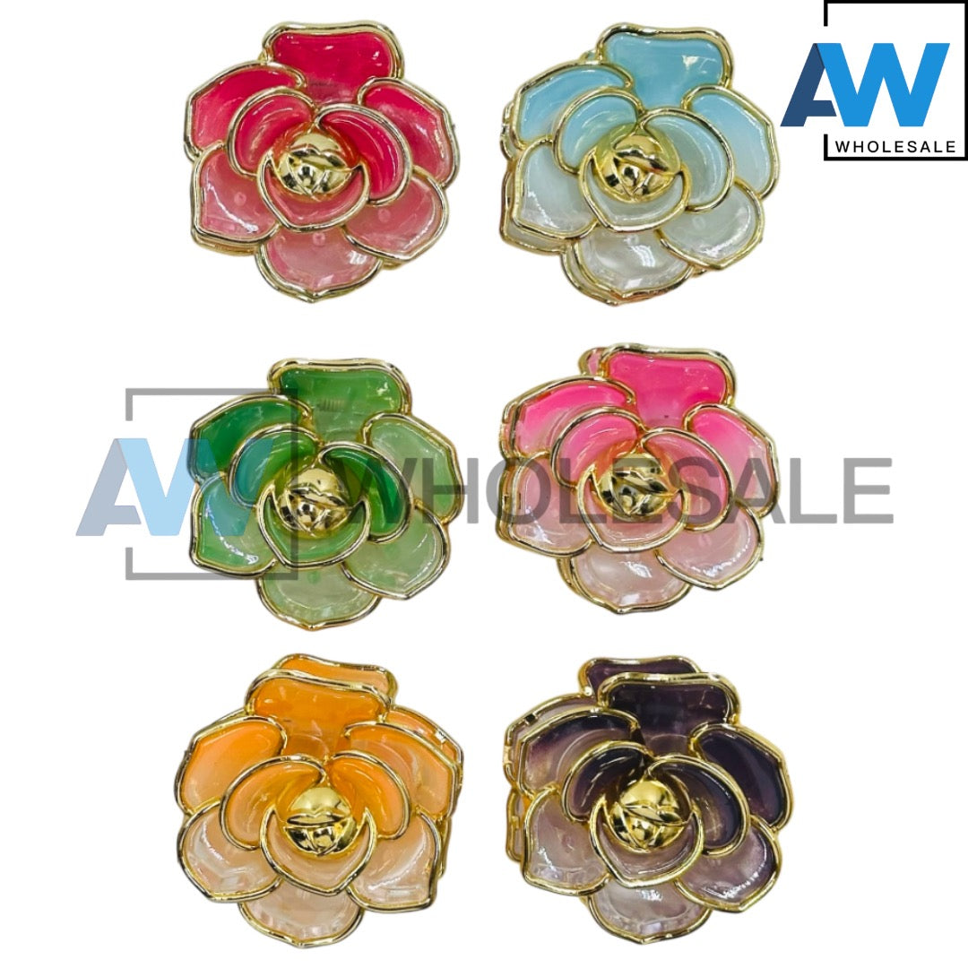 AB-1180 (12 pcs) Glossy 8 cm Hair Clamps