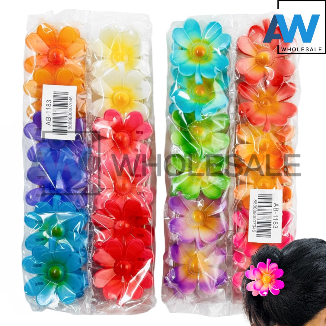 AB-1183 (12 pcs) Glossy 6 cm Hair Clamps
