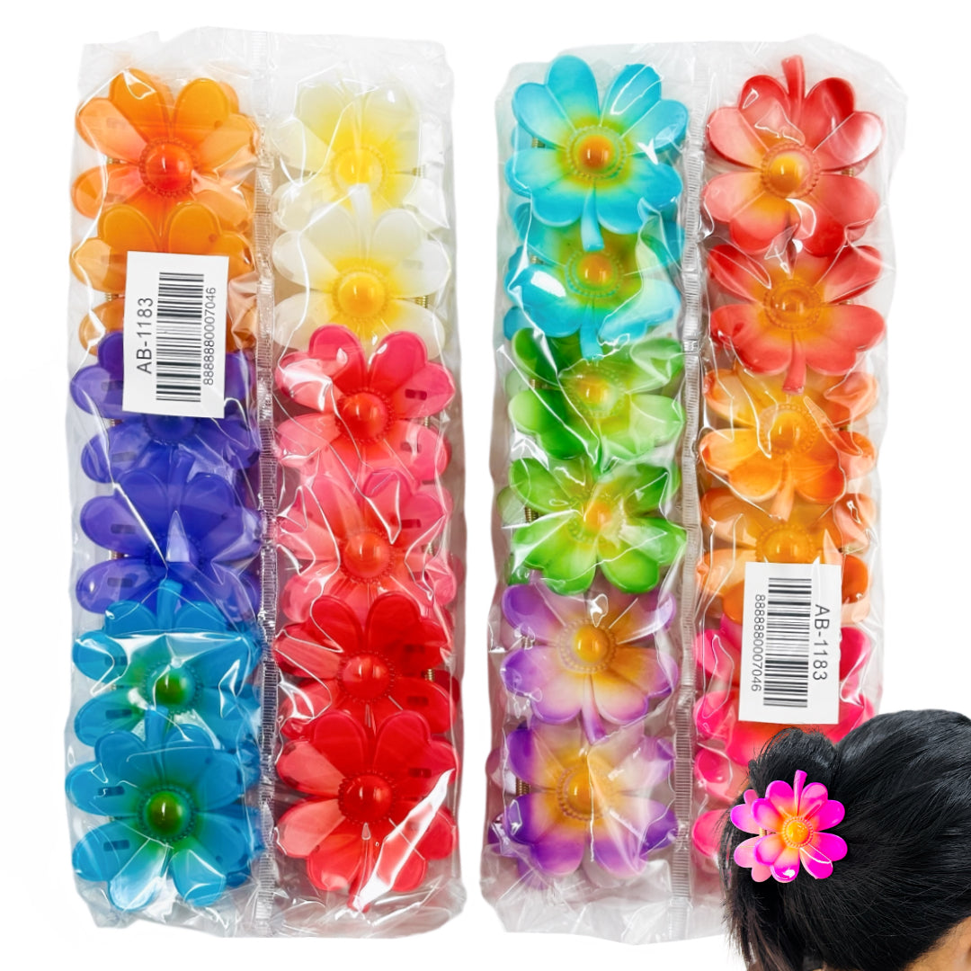 AB-1183 (12 pcs) Glossy 6 cm Hair Clamps
