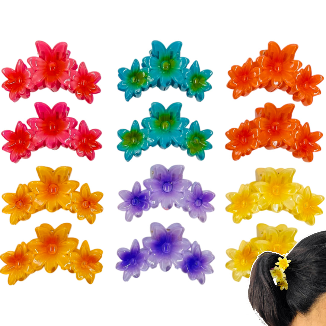 AB-1187 (12 pcs) Glossy 6 cm Hair Clamps
