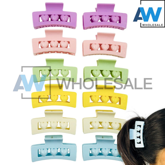 AB-1194 (12 pcs) Glossy 8.5 cm Hair Clamps