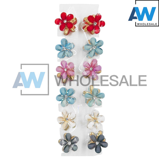 AB-1196 (12 pcs) Metal 2 cm Hair Clamps