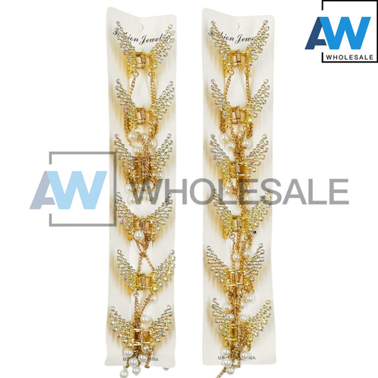 AB-1198 (12 pcs) Metal 5 cm Hair Clamps