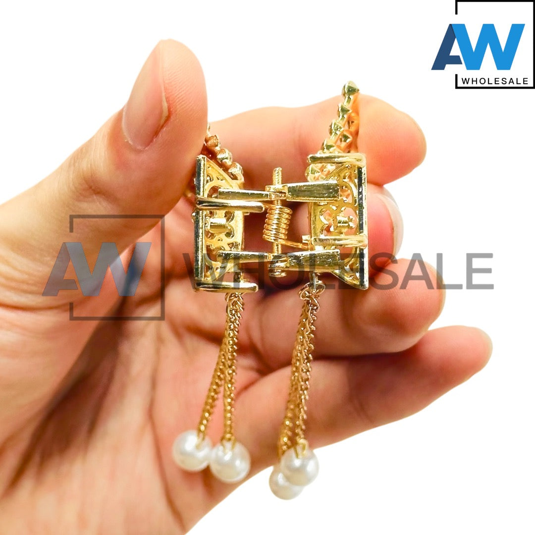 AB-1198 (12 pcs) Metal 5 cm Hair Clamps