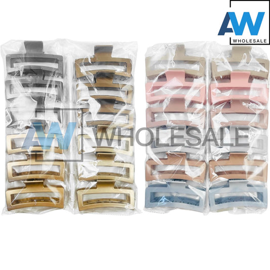 AB-1199 (12 pcs) Matte 13 cm Hair Clamps