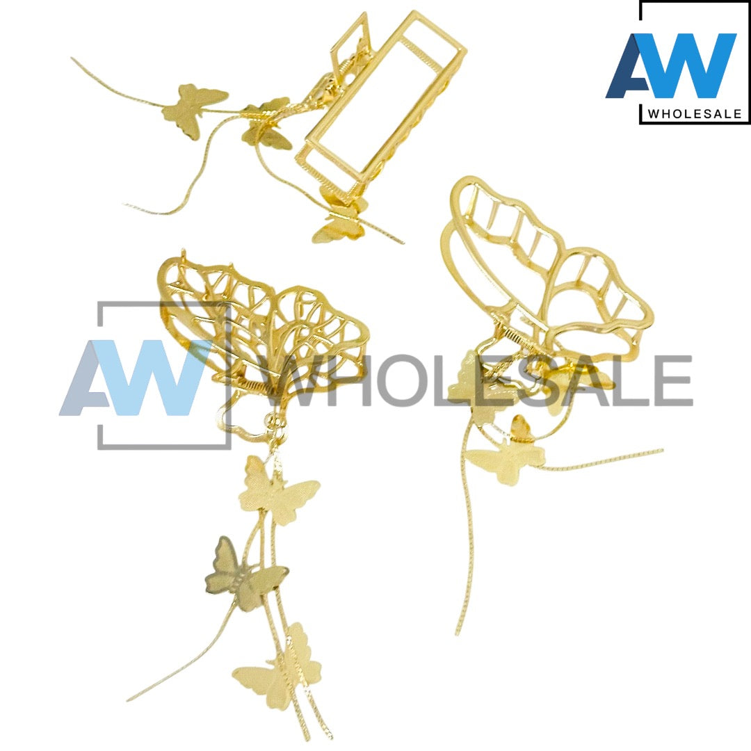 AB-1202 (12 pcs) Metal 7.5 cm Hair Clamps
