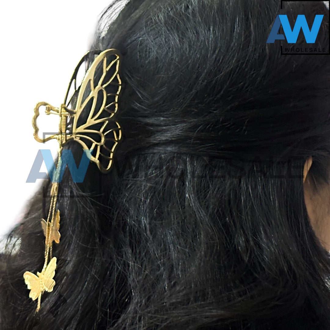 AB-1202 (12 pcs) Metal 7.5 cm Hair Clamps