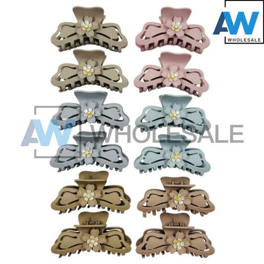 AB-1203 (12 pcs) Matte 11 cm Hair Clamp