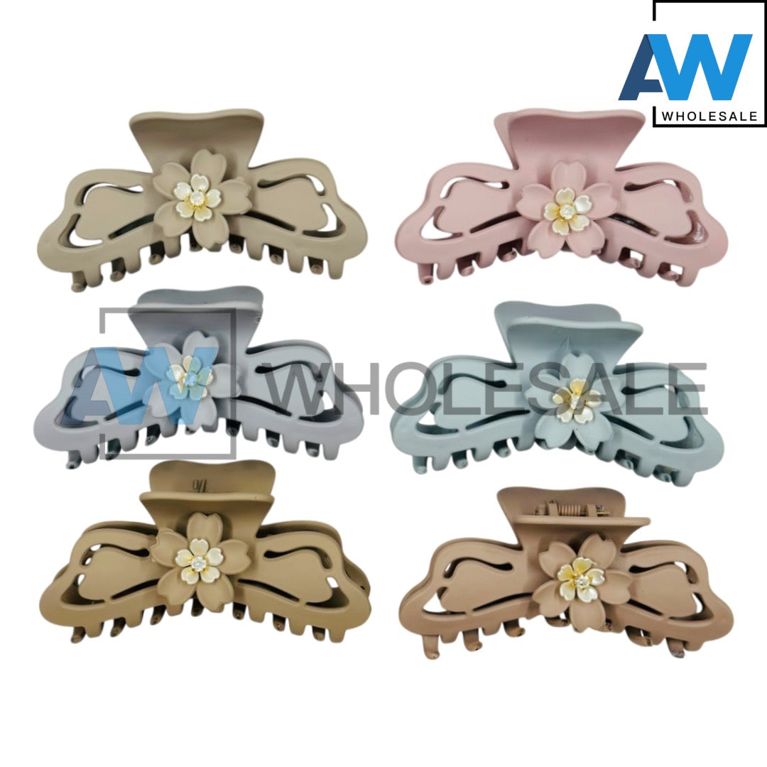 AB-1203 (12 pcs) Matte 11 cm Hair Clamp