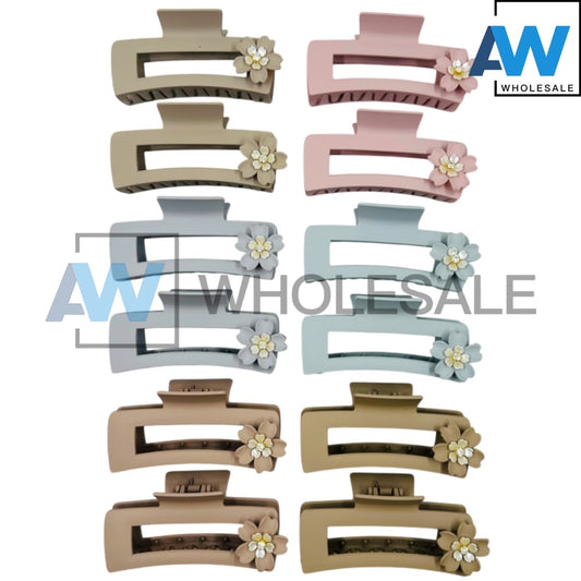 AB-1204 (12 pcs) Matte 11 cm Hair Clamp