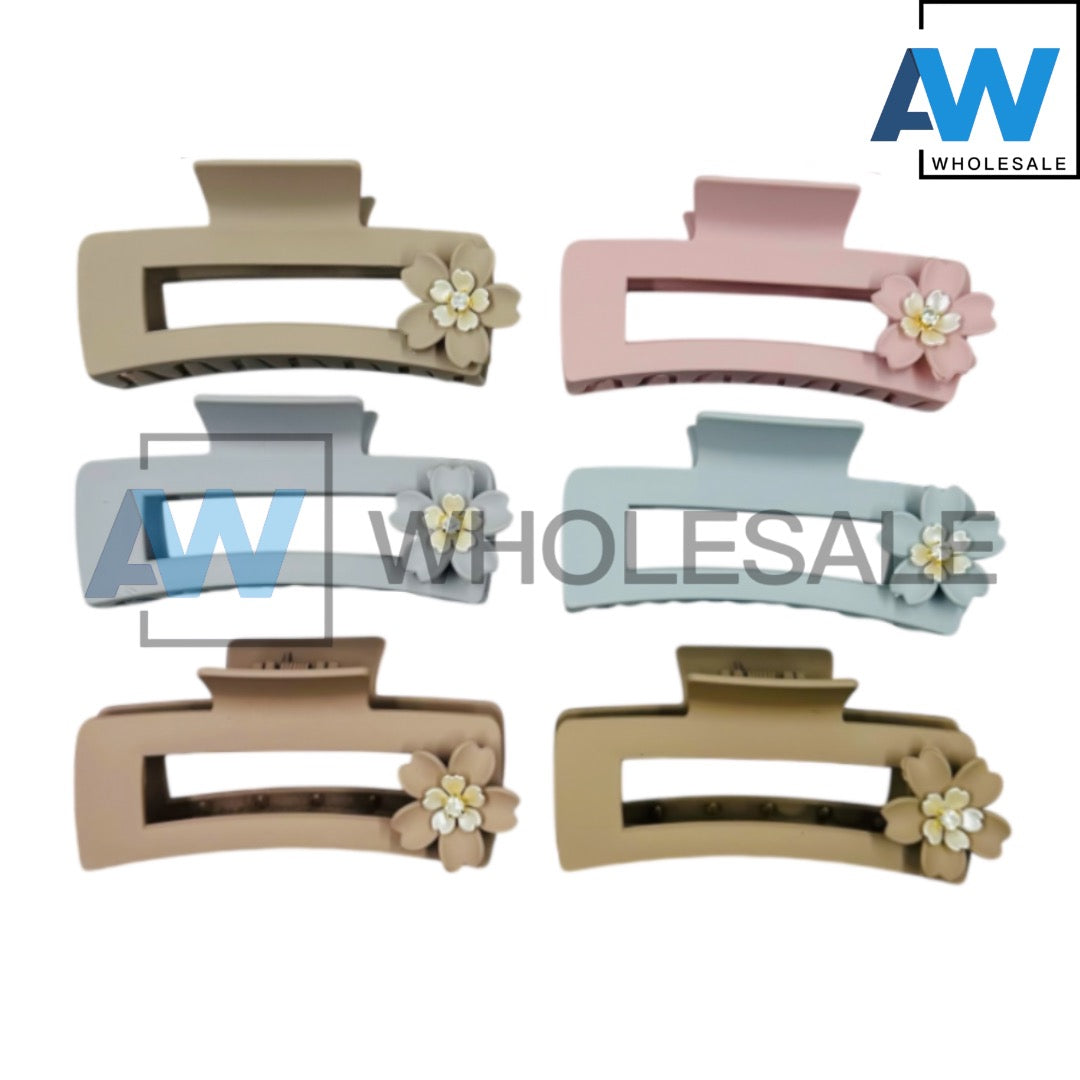 AB-1204 (12 pcs) Matte 11 cm Hair Clamp