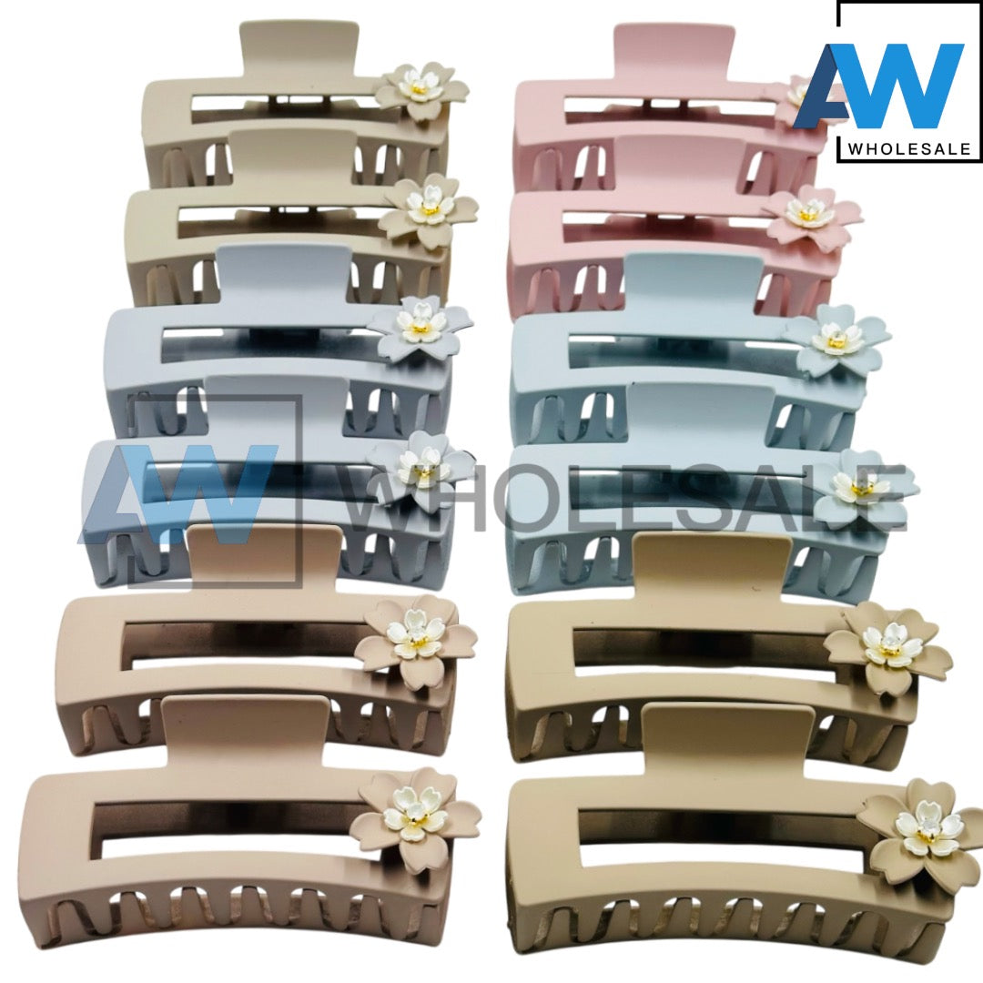AB-1204 (12 pcs) Matte 11 cm Hair Clamp