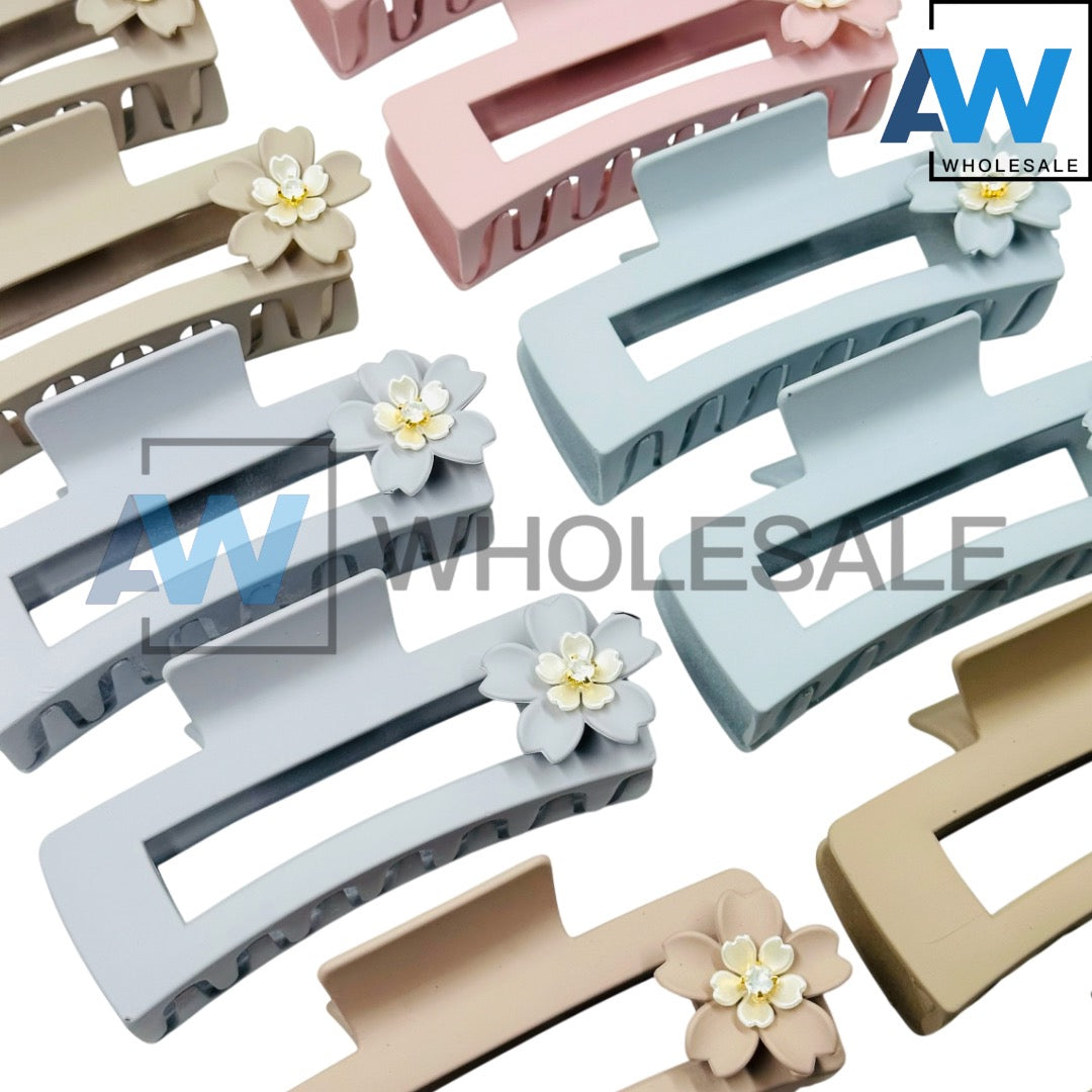 AB-1204 (12 pcs) Matte 11 cm Hair Clamp