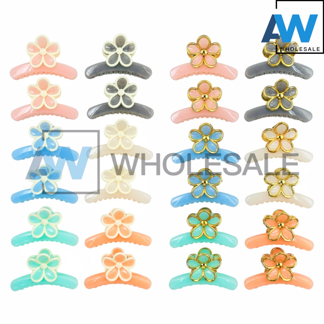 AB-1215 (12 pcs) Glossy 7 cm Hair Clamps