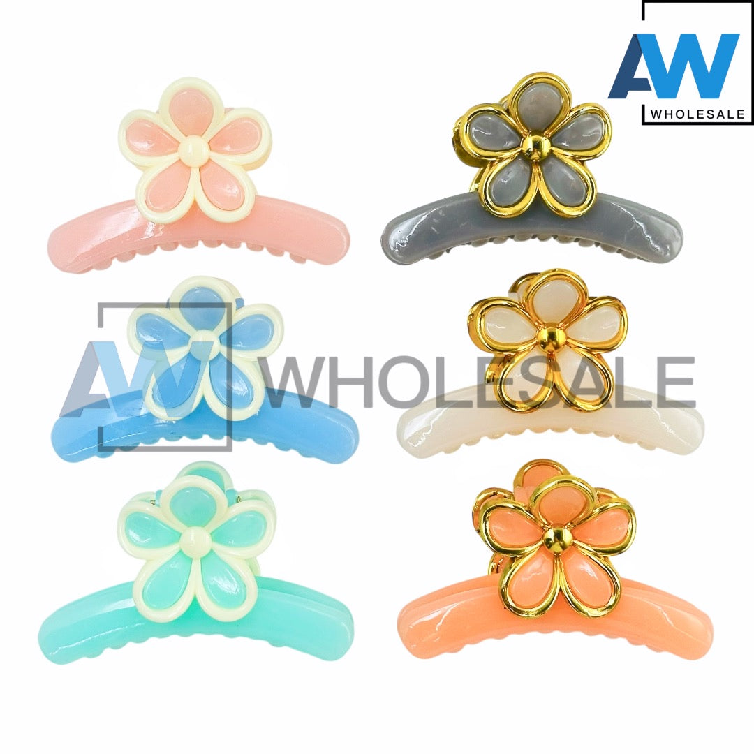 AB-1215 (12 pcs) Glossy 7 cm Hair Clamps