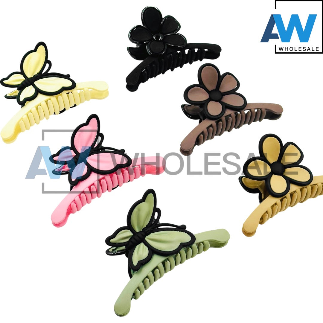 AB-1236 (12 pcs) Matte 11 cm Hair Clamps