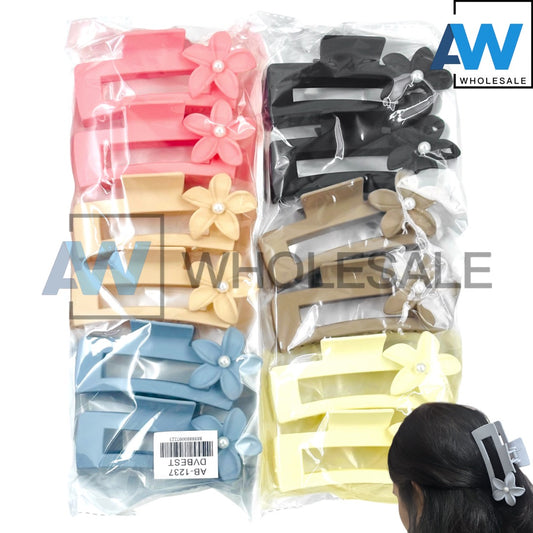 AB-1237 (12 pcs) Matte 11 cm Hair Clamps