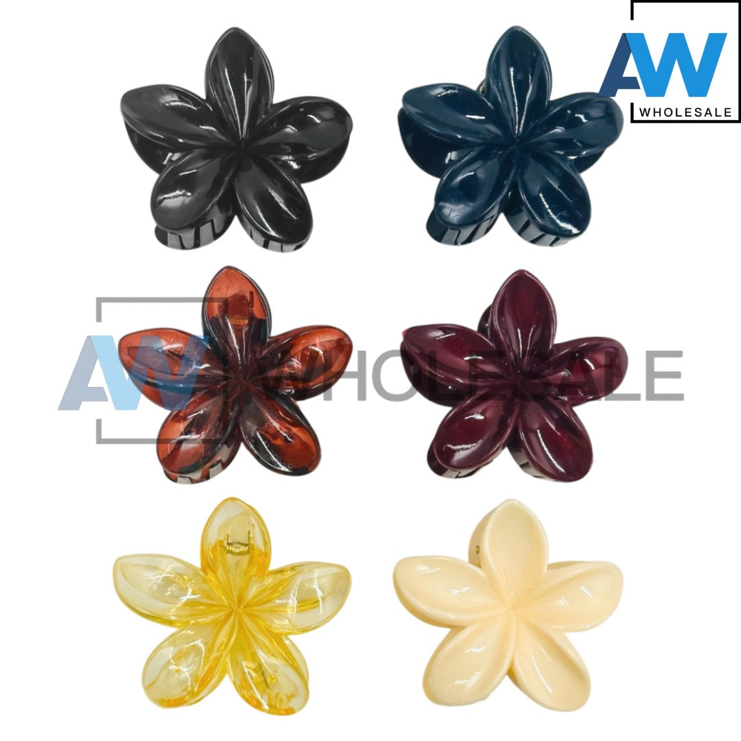 AB-1239 (12 pcs) Glossy/Transparent 8 cm Hair Clamps