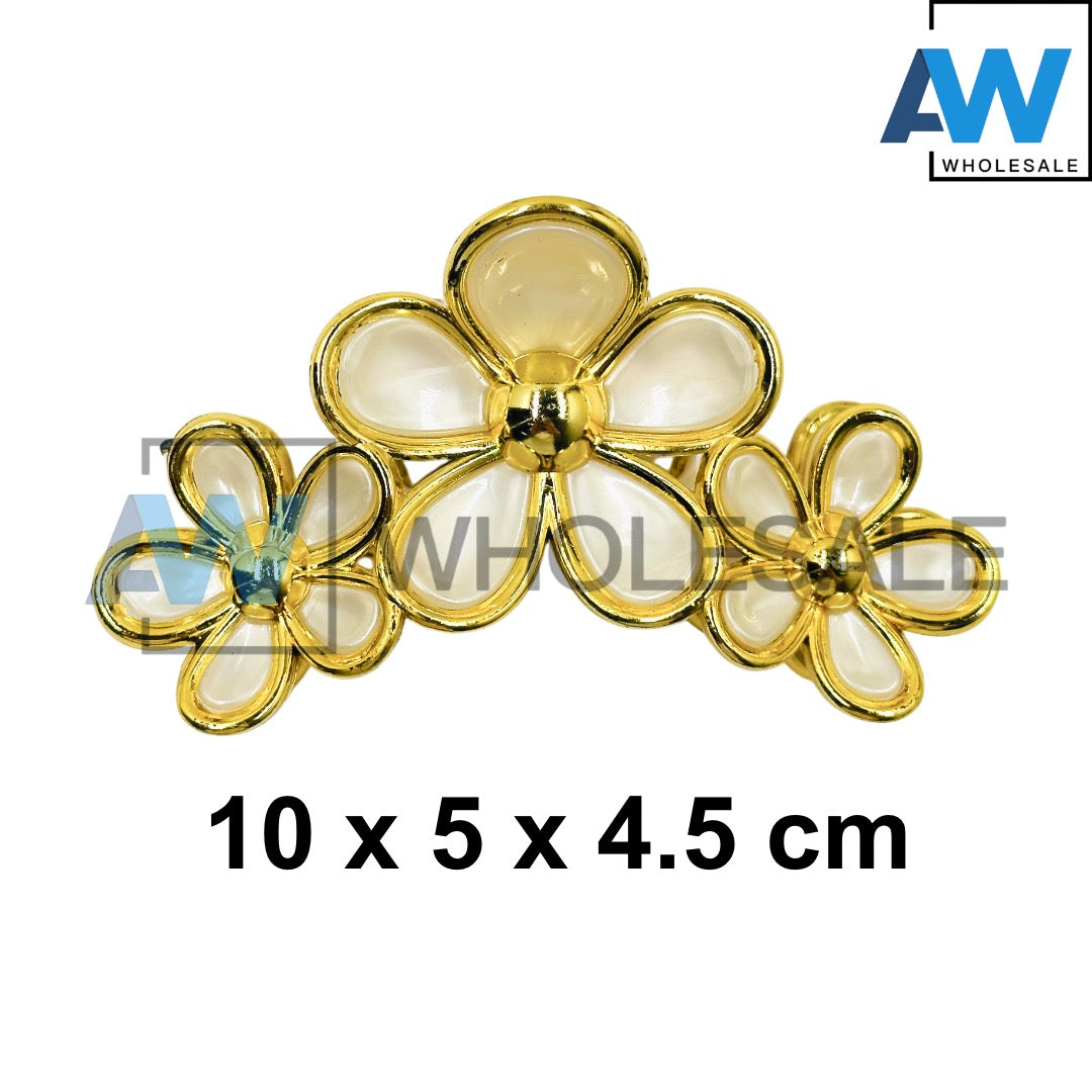 AB-1241 (12 pcs) Glossy/Transparent 10 cm Hair Clamps